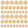   60Pcs 3 Style Brass Hollow Beads KK-PH0009-25-1