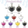 10Pcs Frosted Resin Pendants RESI-YW0004-45G-3