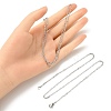 10Pcs 304 Stainless Steel Cable Chain Necklaces Set for Men Women STAS-YW0002-01P-5