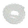 Electroplate Imitation Jade Glass Beads Strands EGLA-N013-J6mm-D02-2