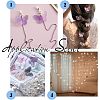 60Pcs 6 Colors Electroplate Acrylic Pendants PACR-NB0001-06-6