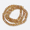 Electroplate Glass Beads Strands EGLA-A034-T4mm-J13-2