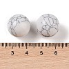 Synthetic Howlite No Hole Sphere Beads G-K353-04D-13-3