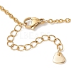 Natural Amber Chip Pendant Bib Necklaces with 304 Stainless Steel Cable Chains NJEW-JN05942-5