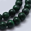 Natural Malachite Beads Strands G-F571-27B2-3mm-3