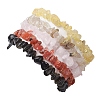 12 Constellation Natural Mixed Gemstone Chip Beaded Stretch Bracelets Sets for Women Men BJEW-JB10264-06-2