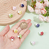 10Pcs 5 Colors Handmade Lampwork Beads GLAA-GO0001-03-3