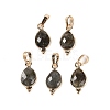 Natural Labradorite Faceted Pendans KK-L218-004G-02-1