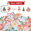 1 Bag Christmas Theme Paper Self-Adhesive Stickers DIY-SC0032-88-2