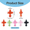 20Pcs Transparent Acrylic Pendants TACR-TA0001-66-3