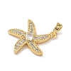 Brass Micro Pave Cubic Zirconia Pendants KK-K305-11D-G-2