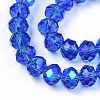 Electroplate Glass Beads Strands EGLA-A034-T6mm-L26-2
