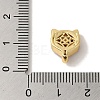 Rack Plating Brass Micro Pave Clear Cubic Zirconia with Enamel Pendant KK-P267-18G-3