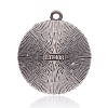 Tibetan Style Alloy Pendant Cabochon Settings PALLOY-P143-08AS-2