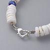 Heishi Beads Beaded Bracelets BJEW-JB04747-01-3