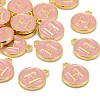 Golden Plated Alloy Enamel Charms ENAM-S118-07H-4