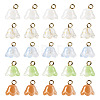  80Pcs 5 Colors Handmade Lampwork Charms FIND-TA0002-77-10