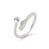 Brass Cup Peg Open Cuff Ring Settings KK-G518-10P-01-1