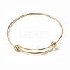 Ion Plating(IP) Adjustable 304 Stainless Steel Bangles Making MAK-F286-01G-1