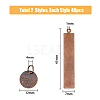 SUPERFINDINGS 80Pcs 2 Style Brass Stamping Blank Tag Charms KK-FH0005-25-2