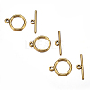 Tibetan Style Toggle Clasps X-TIBEP-A12208-G-FF-2