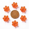Frosted Acrylic Bead Caps MACR-S371-07A-726-3