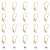 DICOSMETIC 10 Pairs Rack Plating Brass Micro Pave Cubic Zirconia Earrings Hooks FIND-DC0003-48-1