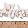 Natural Baroque Keshi Pearl Beads Strands PEAR-P064-02E-05B-5