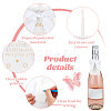 30Pcs Polyester Bowknot & Paper Card Pendant Decoration HJEW-OC00028-01-4