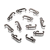 Gunmetal Plated Alloy Letter Pendants LS-PALLOY-J718-01B-J-1
