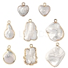 2Pcs Baroque Natural Keshi Pearl Pendants PEAR-YW0001-11-2