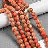 Dyed Natural Regalite/Imperial Jasper/Sea Sediment Jasper Beads Strands G-B124-C01-18-5