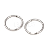 Tarnish Resistant 304 Stainless Steel Saw Cut Open Jump Rings STAS-N015-04-10x1mm-1