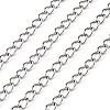 Non-Tarnish 3.28 Feet 304 Stainless Steel Curb Chains X-CHS-Q001-22-1