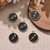 Alloy Enamel Pendants ENAM-S124-01A-08F-4