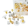142Pcs 8 Style Brass & Silicone Earring Nuts KK-YW0001-43-2