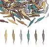 180Pcs 6 Styles Alloy Pendant Feather Pendant DIY Vintage Jewelry Accessories JX562A-1