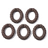 Spray Painted CCB Plastic Linking Rings CCB-Q091-011C-1