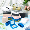 3 Bags 3 Styles Square Transparent PE Thin Film Suspension Jewelry Display Box CON-TA0001-38A-9