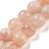 Natural Cherry Blossom Agate Beads Strands G-K310-C07-8mm-3