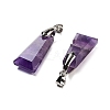Natural Amethyst Faceted Pendants G-F774-02C-2