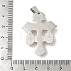 Ion Plating(IP) 304 Stainless Steel Pendants STAS-C103-02GP-3