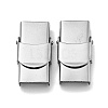Non-Tarnish 201 Stainless Steel Watch Band Clasps STAS-C006-1-02-2