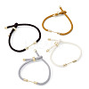 4Pcs 4 Colors Braided Nylon Cord Bracelet Making MAK-TA0001-26B-2