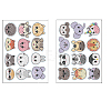 2 Sheets Animal DIY Diamond Painting Sticker Kits DIAM-PW0010-03A-2