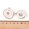 Natural Sea Shell Pendants SSHEL-N038-38A-3