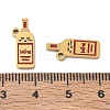 304 Stainless Steel Enamel Pendants SA-CBAD60D-08G-02-3