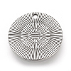 Tibetan Style Alloy Pendants for Teachers' Day TIBE-S311-14AS-LF-3