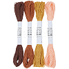 4 Skeins 4 Colors 6-Ply Cotton Embroidery Floss EMBR-WH20001-003A-1