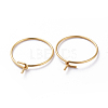 316 Surgical Stainless Steel Hoop Earring Findings STAS-J025-01F-G02-2